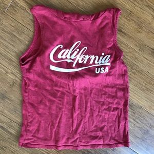 White Fawn Girls Size M California Hooded Tank Top